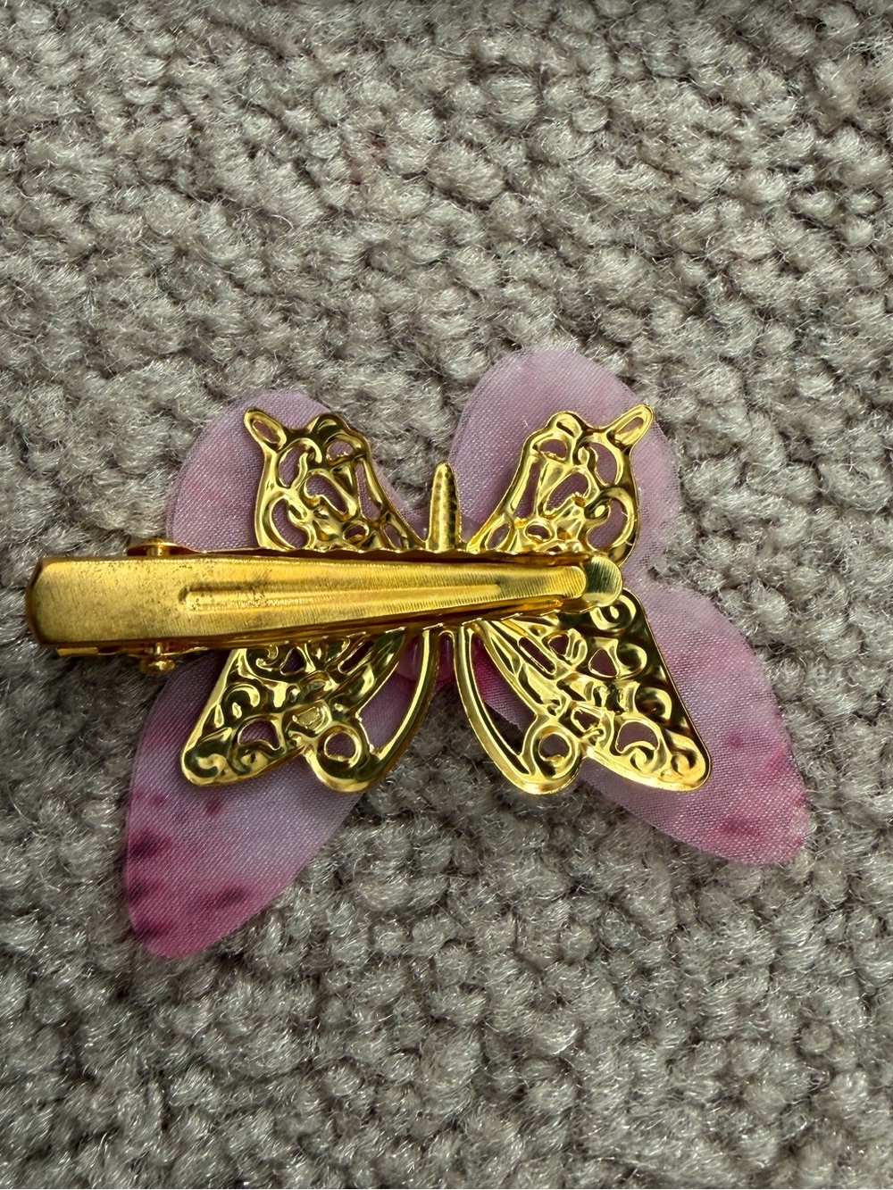 NWOT Aratta Silent Journey-Butterfly Hair Clips Set - Pastel Pink, Purple & Blue - Picture 6 of 14